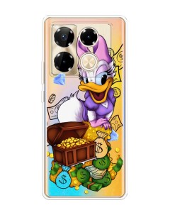 Чехол на Infinix Note 40 Pro Rich Daisy Duck Case place