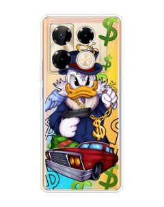 Чехол на Infinix Note 40 Pro Scrooge McDuck with a Gold Chain Case place
