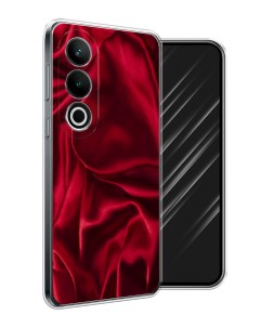 Чехол на OnePlus Nord CE4 Текстура красный шелк Awog