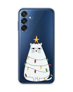 Чехол на Samsung Galaxy M15 5G Котик в гирлянде Case place