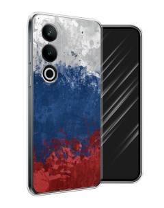 Чехол на OnePlus Nord CE4 Флаг России неровный Awog