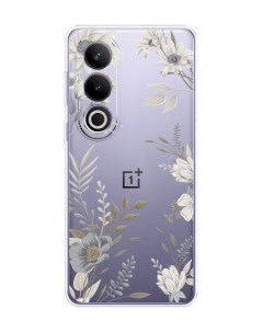 Чехол на OnePlus Ace 3V Цветы сепия Homey