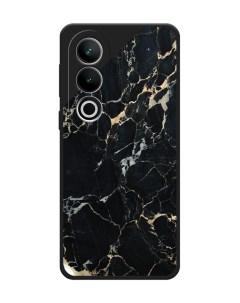 Чехол на OnePlus Nord CE4 Черный мрамор уголок Awog