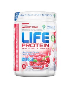 Протеин сывороточный и изолят Life Protein малина 15 порций Tree of life