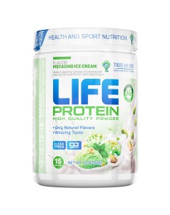 Протеин сывороточный и изолят Life Protein фисташковое мороженое 15 порций Tree of life