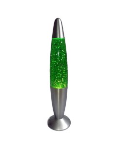 Лава лампы Лава лампа с блёстками зелёного цвета 40 см Nobrand