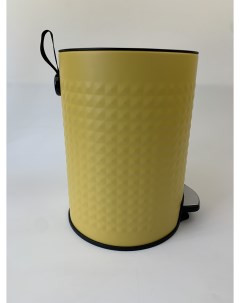 Ведро для мусора с крышкой и педалью Smart 5 литров желтый Zdk