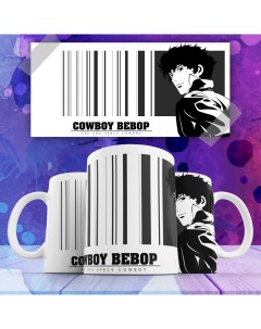 Кружка Ковбой Бибоп Cowboy Bebop Спайк Шпигель с принтом аниме 330 мл Nobrand
