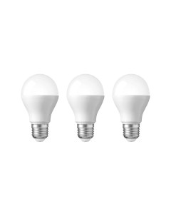 Лампа светодиодная LED E27 груша 15 5 Вт 6500 К холодный свет 3 шт Rexant
