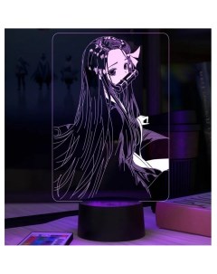 Лампа 3D Незуко Клинок рассекающий демонов 25 см Oh my geek
