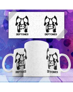 Кружка Deftones glitch метал группа логотип с принтом 330 мл Nobrand