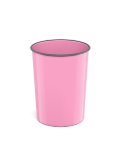 Корзина для бумаг 13 5л Pastel литая пластик розовая Erich krause