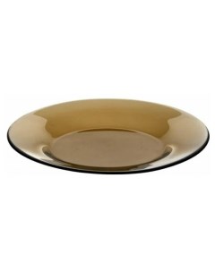Тарелка десертная Invitation Bronze стекло коричневая 19 5 см Pasabahce
