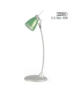 Настольная лампа зеленая под лампу G9 до 40W VT034 40WGREENG9WB Vito