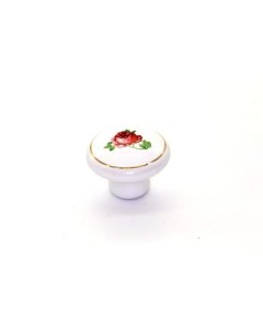 Ручка кнопка RK 1427 WT F29 белая керамика роза 20 шт Brante