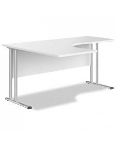 Письменный стол Imago M CA 4M L Simple SET140 1 R белый серебро Skyland