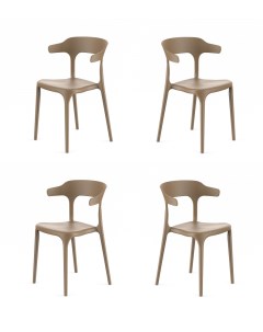 Комплект стульев для кухни ЦМ ENOVA 4 шт капучино пластиковый Ооо цм