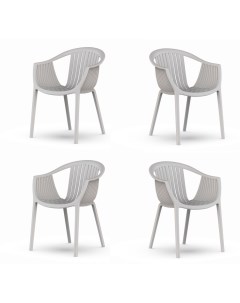 Комплект стульев для кухни ЦМ ESCALATE 4 шт белый пластиковый Ооо цм