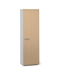Шкаф одностворчатый Unica 43 2x59 6x197 5 см серый светлое дерево Шатура