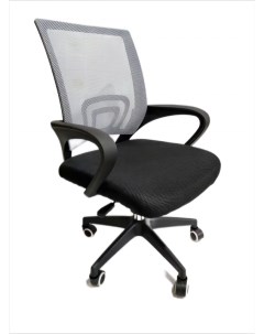 Кресло офисное чёрно серое Nobrand