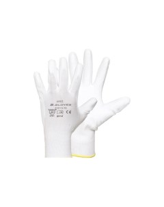S GLOVES Перчатки нейлоновые с полиур покр KREZ белые 07 размер 31613 07 S. gloves