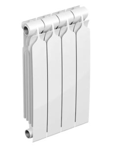 Биметаллический радиатор BR1 500 4 секции белый BR1 500 04 Теплоприбор