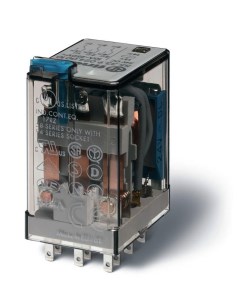 Реле миниатюрное универсальное электромеханич монтаж в розетку 3CO 10А AgNi 24В DC RTI оп Finder