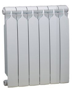 Биметаллический радиатор BR1 500 6 секций белый BR1 500 06 Теплоприбор