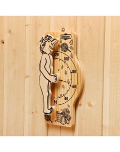 Термометр для бани и сауны Банщик 25 5х12 5 см деревяный Добропаровъ