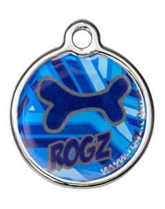 Адресник на ошейник для собак Fancy Dress IDM31CD Синий L 31 мм Rogz