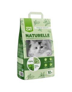 Наполнитель для кошачьих туалетов Naturelle Tofu с ароматом зеленого чая 10 л Homecat
