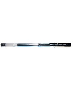 Ручка гелевая 14 2770 черная 0 7мм корпус прозрачный ст 130мм 10 штук Workmate