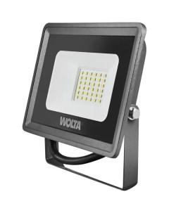 Прожектор светодиодный уличный 30 Вт 5700К IP65 нейтральный белый свет Wolta