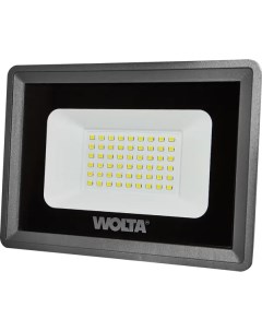 Прожектор светодиодный уличный 50 Вт 5700К IP65 нейтральный белый свет Wolta