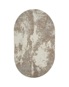 Ковер Лакшери овал 160x230 см полипропилен цвет серый Без бренда