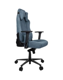 Кресло игровое Vernazza Soft Fabric на колесиках ткань синий Arozzi