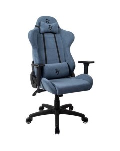 Кресло игровое Torretta Soft Fabric на колесиках ткань синий Arozzi