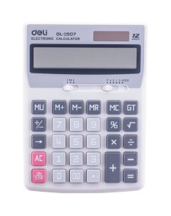 Калькулятор Smart E1507 12 разрядный черный Deli