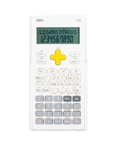 Калькулятор E1720 white 10 2 разрядный белый Deli