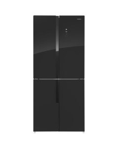 Холодильник трехкамерный MFF181NFB No Frost Side by Side инверторный черный Maunfeld