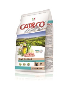 Adult Sterilized корм для взрослых стерилизованных кошек Курица и ячмень 1 5 кг Wellness cat&co