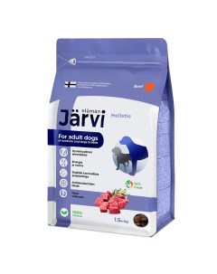 Сухой полнорационный корм для взрослых собак средних и крупных пород Говядина 1 5 кг Jarvi