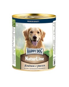 Natur Line консервы для собак Ягненок и рис 970 г Happy dog