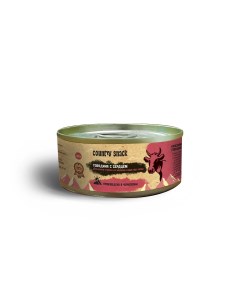 Country snack консервы для щенков и собак всех пород Говядина и сердце 100 г Country snaсk