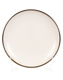 Тарелка десертная керамика 20 5 см круглая Luna LUN 20 белая Apollo