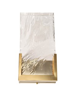 Бра стекло прозрачное золото Garda decor