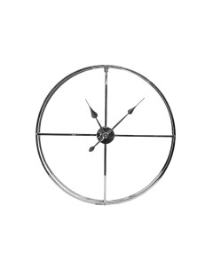 Часы настенные круглые хром 76см Garda decor