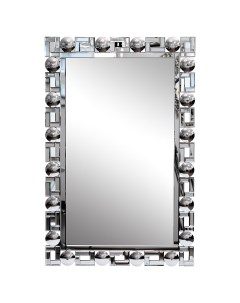 Зеркало прямоугольное в раме с зеркальными вставками Garda decor
