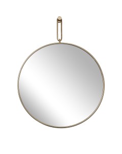 Зеркало на подвесе в золотой металлической раме Garda decor