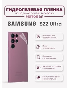 Задняя матовая гидрогелевая пленка Samsung Galaxy S22 Ultra Sig